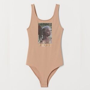 H&M DIVIDED Printed Game of Thrones GOT Jersey Bodysuit SMALL